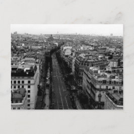 Visa över Paris Vykort