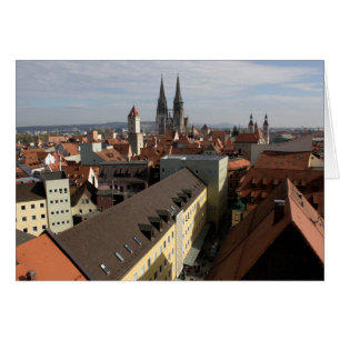 Visa över Regensburg, Tyskland OBS Kort