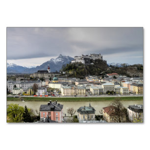 Visa över Salzburg Österrike Bordsnummer