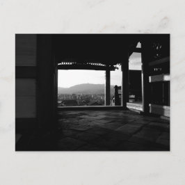 Visa över svartvit fotografik från Kyoto Vykort