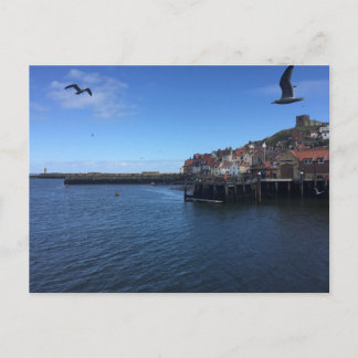 Visa över Whitby Harbour, Whitby, North Yorks. Vykort