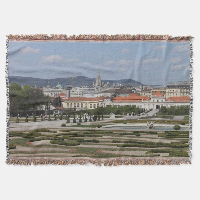 Visa över Wien Österrike Mysfilt (Framsidan)