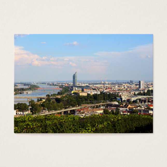Visa över Wien Visitkort (Framsidan)
