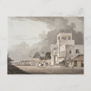 Visa på Chitpore Road, Calcutta, plåt II från Vykort