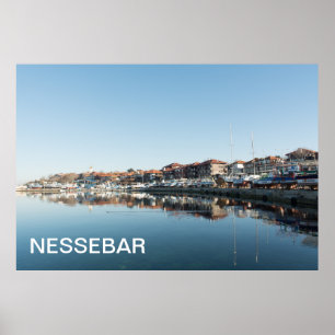 Visa på den bulgariska berömden Nessebar Poster