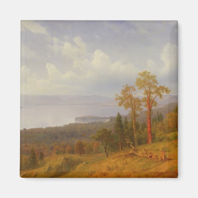 Visa på Hudson Tittar tvärs över Tappen Zee Magnet (Framsidan)