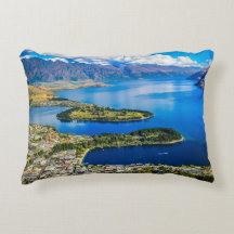 Visa på Queenstown från Bob's Peak, Nya Zeeland