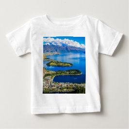 Visa på Queenstown från Bob's Peak, Nya Zeeland T Shirt