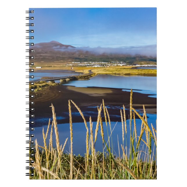 Visa på Saudarkrokur och Skagafjordur, Island Anteckningsbok (Framsidan)