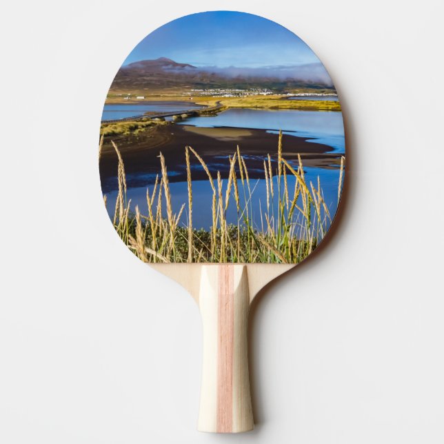 Visa på Saudarkrokur och Skagafjordur, Island Pingisracket (Baksidan)