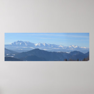 Visa på Tatras från Beskids Poster
