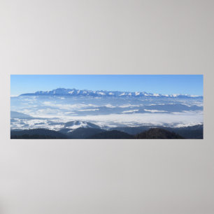 Visa på Tatras från Gorce Poster