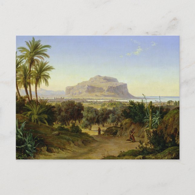 Visa Palermo med Mount Pellegrino Vykort (Framsida)
