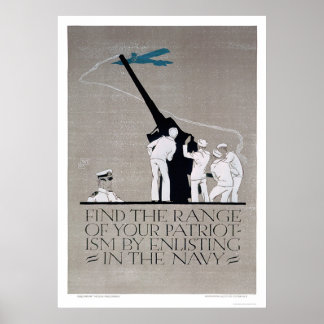 Visa patriotism - Enlist Navy (US02313) Poster