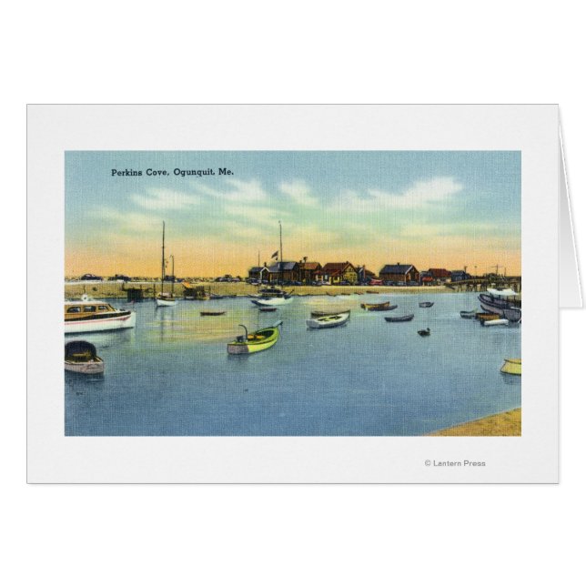 Visa Perkins Cove Hälsningskort (Framsidan Horizontal)