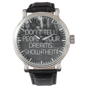 Visa personer dina drömmar - Workout Motivational Armbandsur