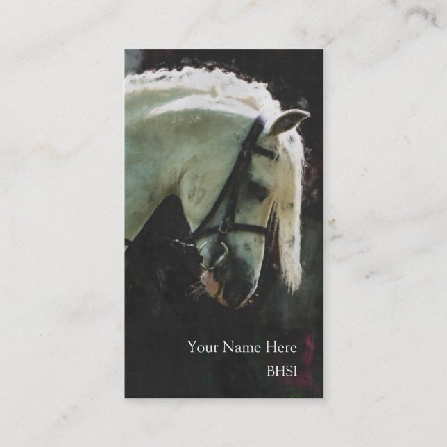 Visa ponnyvisitkorten visitkort (Framsida)