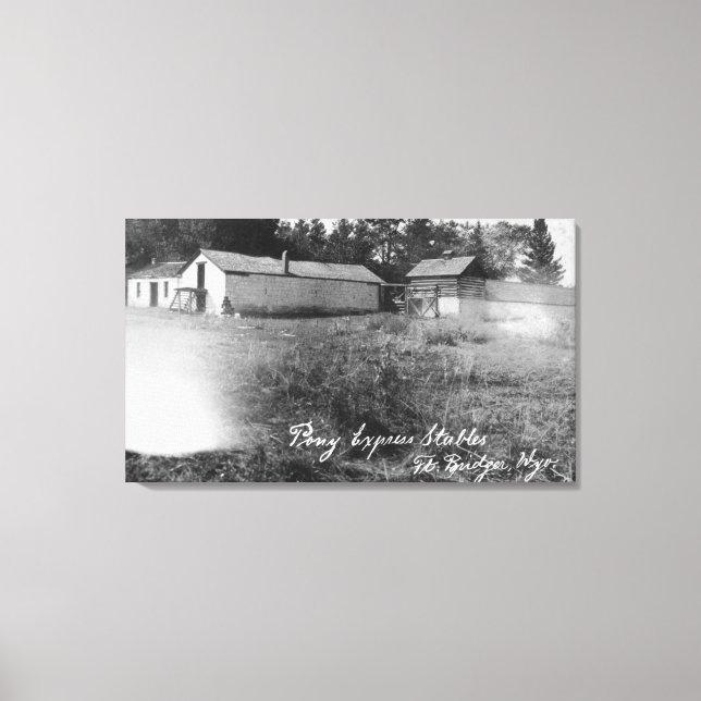 Visa Pony Express Stables Canvastryck (Framsida)