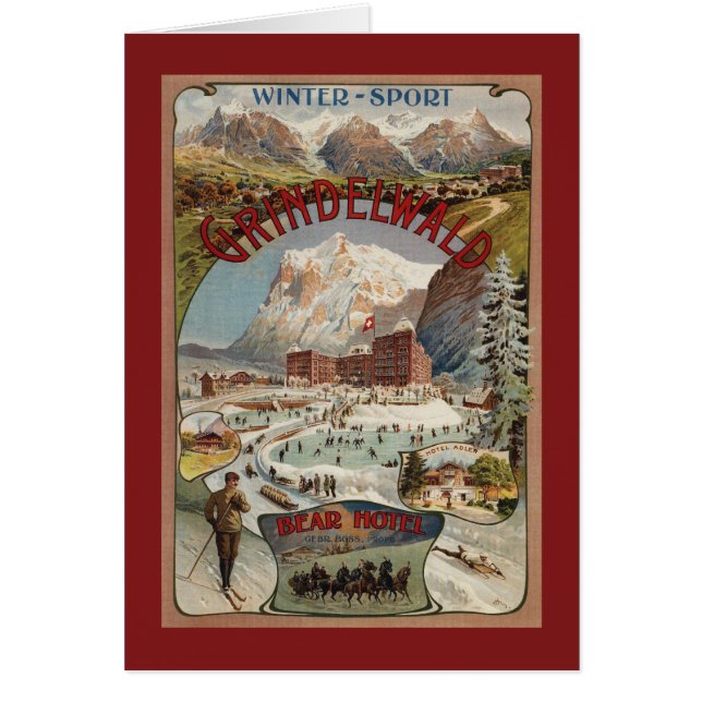 Visa Poster Marknadsföringsprogram för hörselhotel Hälsningskort (Framsidan)