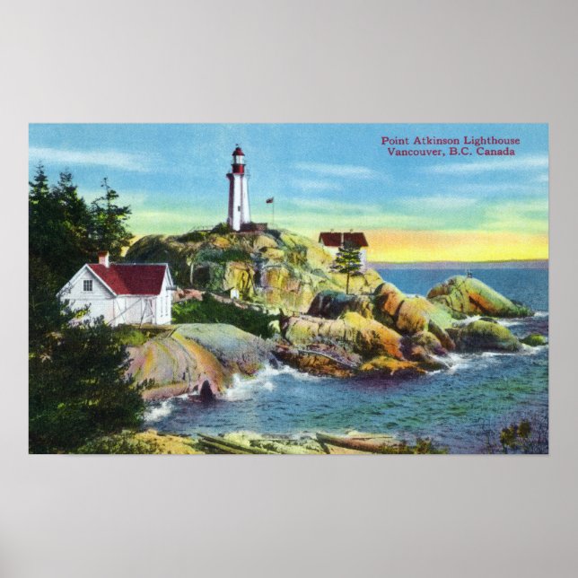 Visa punkt Atkinson Lighthouse 2 Poster (Framsidan)