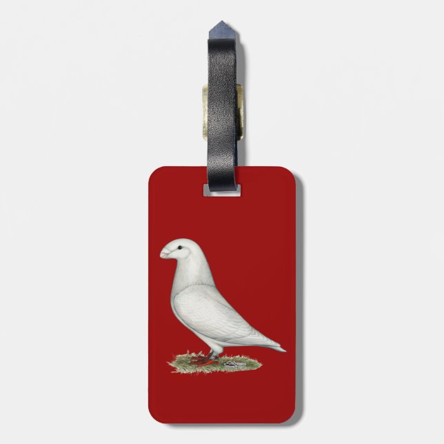 Visa Racer White Bagagebricka (Baksidan Lodrät)