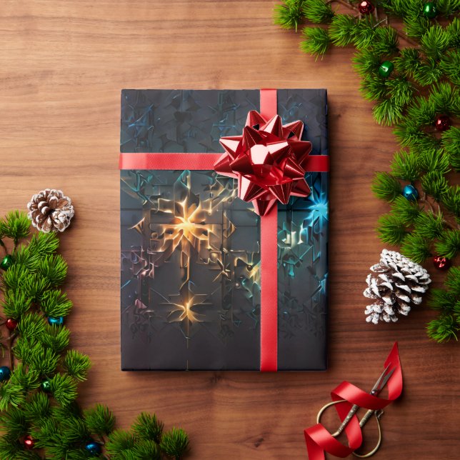 Visa radiellt laserljus presentpapper (Julgåva)