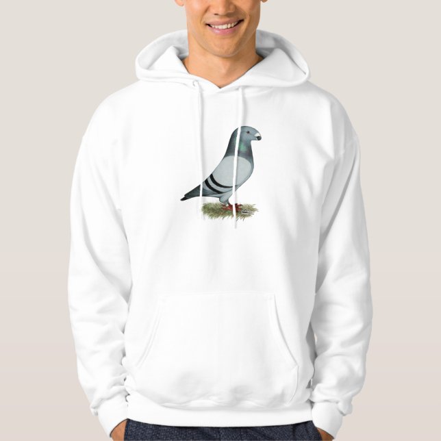 Visa rasistiska koncept sweatshirt med luva (Framsida)