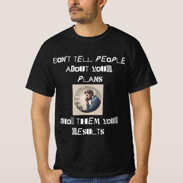 Visa resultat, inte planer t shirt (Framsida)