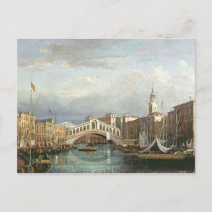 Visa Rialto-bron i Venedig Vykort