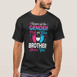 Visa Rosa eller för blårasterlov för Gender i bab T Shirt