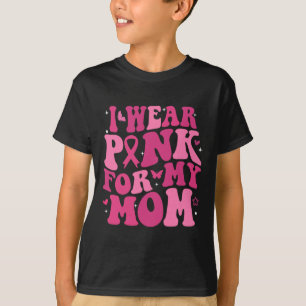 Visa Rosa För Min Mamma Stöd Bröstcancer Medvetenh T Shirt