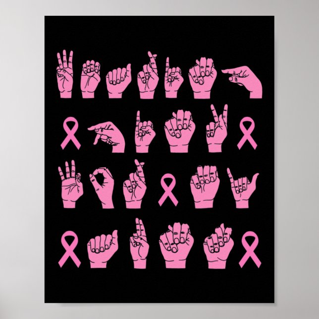Visa Rosa för min Moster-teckenspråksbrytkanal Poster (Framsidan)