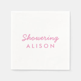 Visa Rosan för Mamma-to-be-koksvanskädda Pappersservett