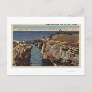 Visa Rustic Bridge & Sunset Cliffs Vykort