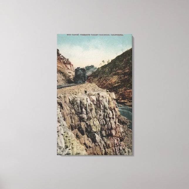 Visa ruta Canon Tåg Canvastryck (Framsida)