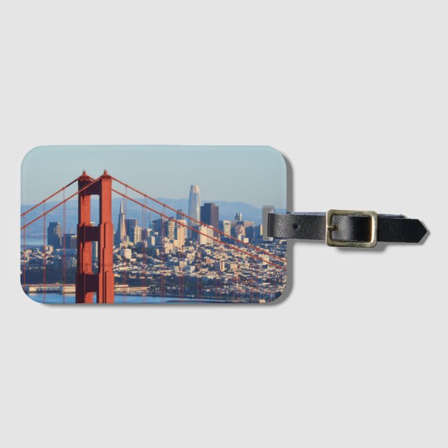 Visa San Francisco genom Golden Grind Bridge Bagagebricka (Framsida horisontal)