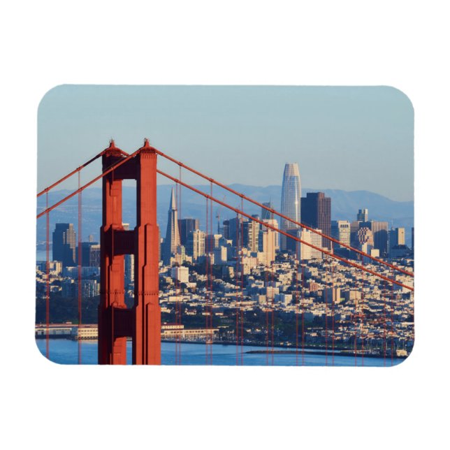 Visa San Francisco genom Golden Grind Bridge Magnet (Horisontell)