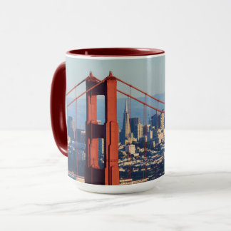 Visa San Francisco genom Golden Grind Bridge Mugg
