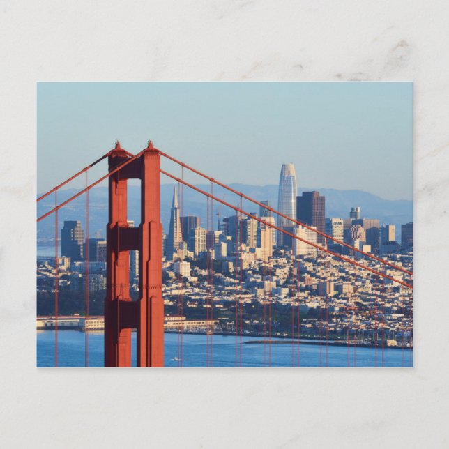 Visa San Francisco genom Golden Grind Bridge Vykort (Framsida)