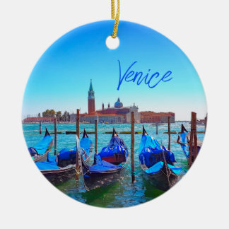 Visa San Giorgio Maggiore Island Venice-Italien Julgransprydnad Keramik