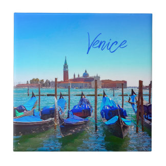 Visa San Giorgio Maggiore Island Venice-Italien Kakelplatta