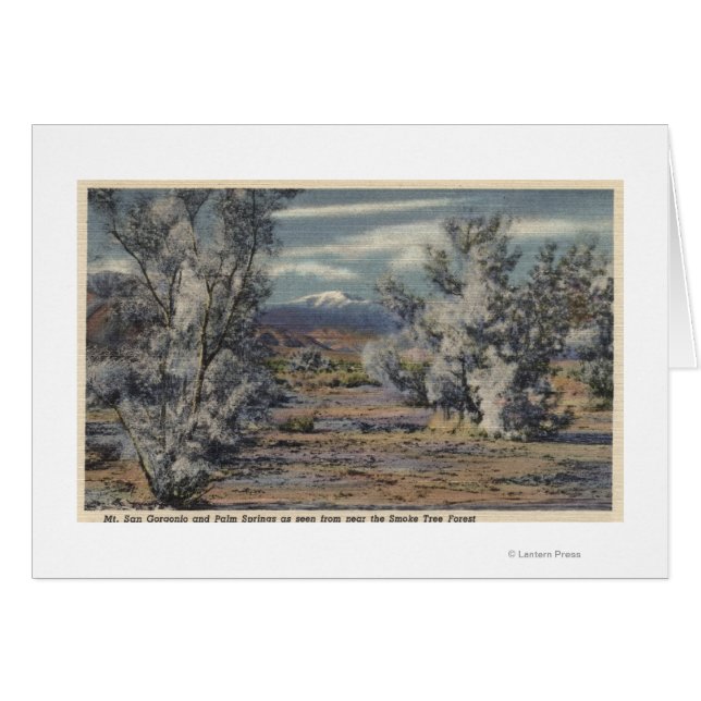 Visa San Gorgonio & Handflatan Vår Hälsningskort (Framsidan Horizontal)