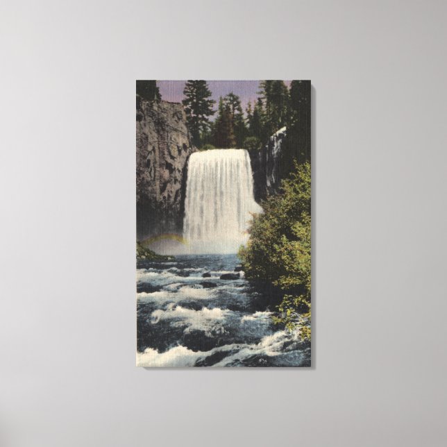 Visa San Joaquin River & Rainbow Falls Canvastryck (Framsida)