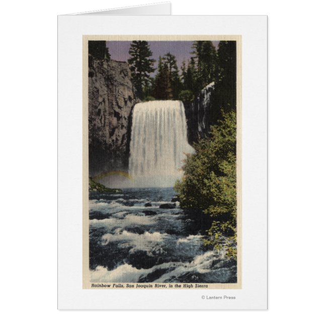 Visa San Joaquin River & Rainbow Falls Hälsningskort (Framsidan)