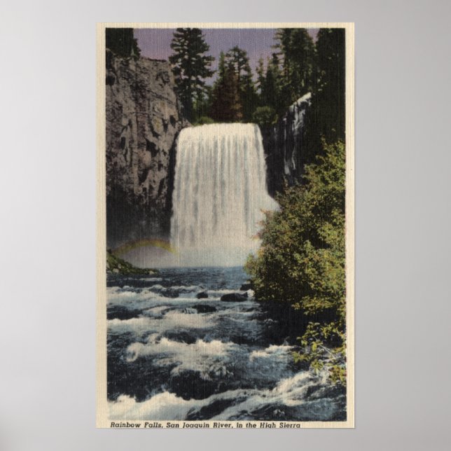 Visa San Joaquin River & Rainbow Falls Poster (Framsidan)