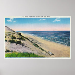 Visa Sand Dunes och Beach Poster