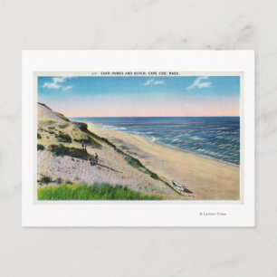 Visa Sand Dunes och Beach Vykort