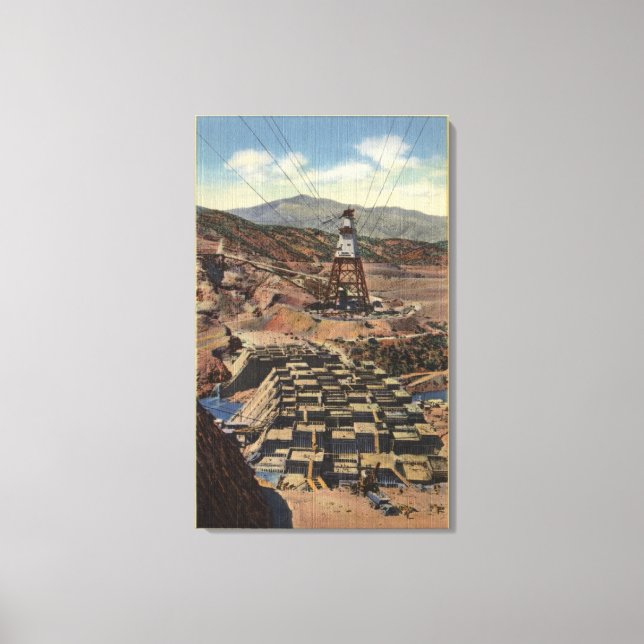 Visa Shasta-dammen Canvastryck (Framsida)