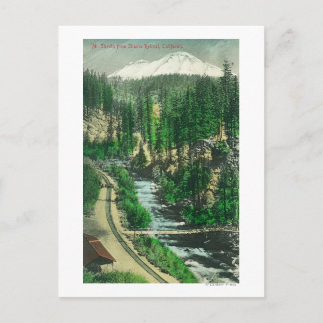 Visa Shasta från Shasta Retreat Vykort (Framsida)