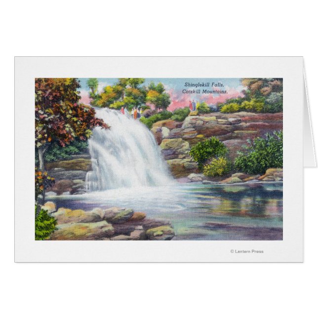 Visa Shinglekill Falls Hälsningskort (Framsidan Horizontal)